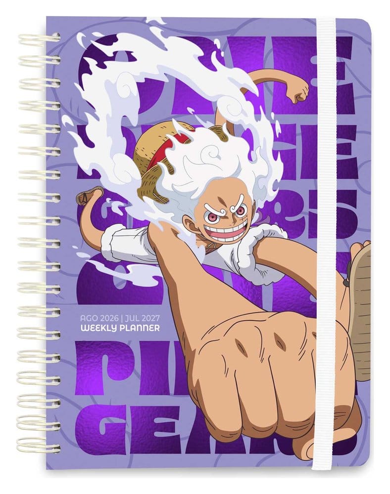 One Piece Agenda Escolar planificador semanal 2026/2027 Gear 5 A5 Frikytopia