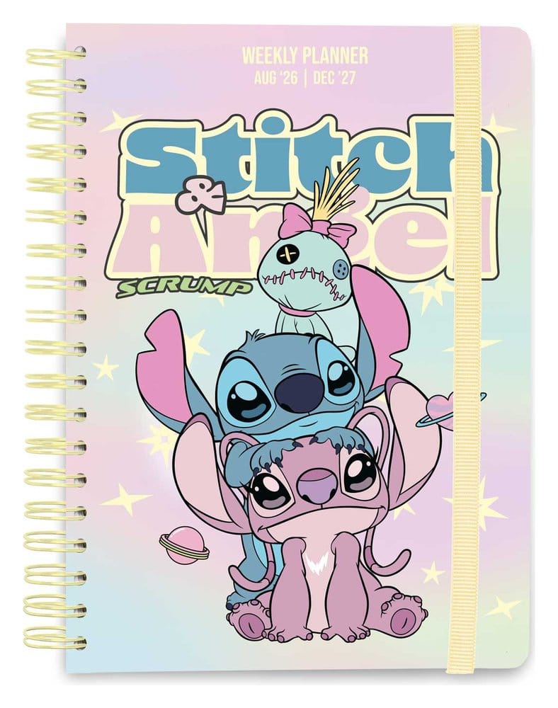 Disney Agenda Escolar planificador semanal 2026/2027 Stitch and Angel A5 Frikytopia