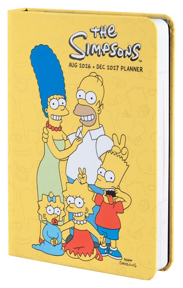 Los Simpson Planificador Académico 2026/27 A6 *Edición Inglés*
