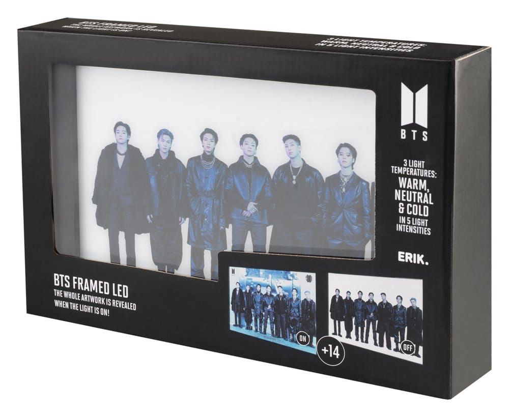 BTS Impresión LED Enmarcada