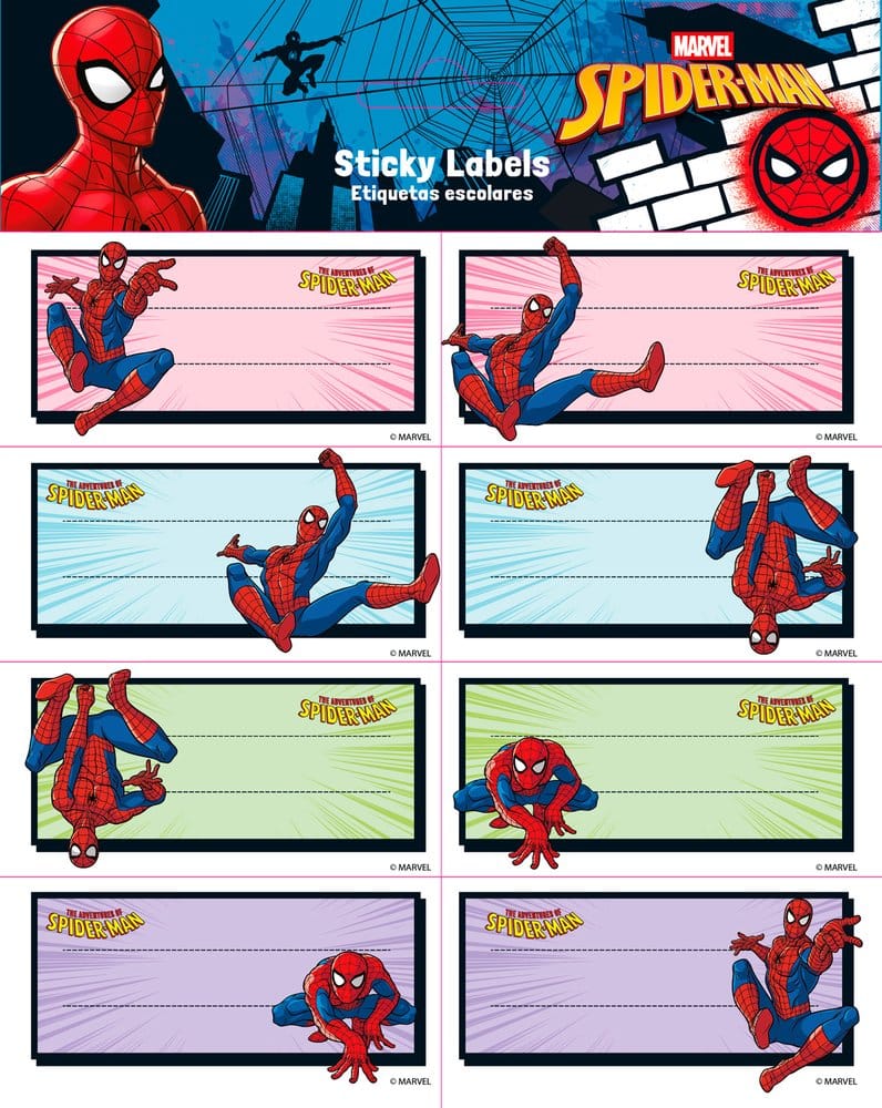 Spider-Man Etiquetas Autoadhesivas