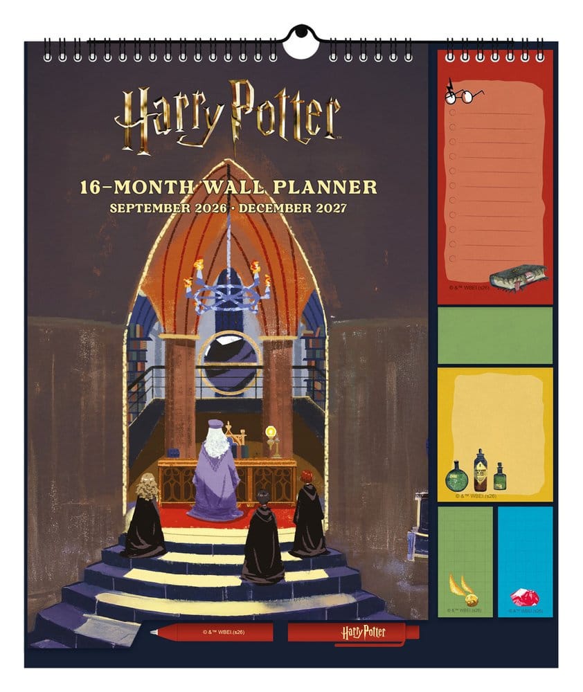 Harry Potter Planificador de pared 2026/27 30 x 34 cm Frikytopia