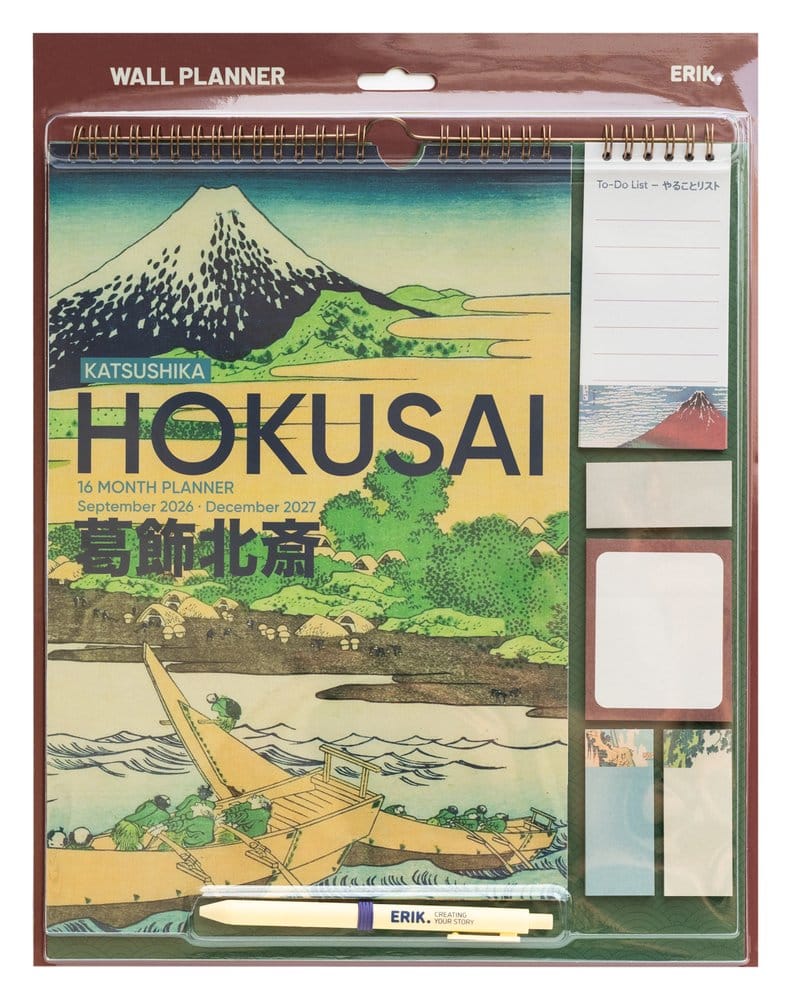 Hokusai Planificador de pared 2026/27 30 x 34 cm