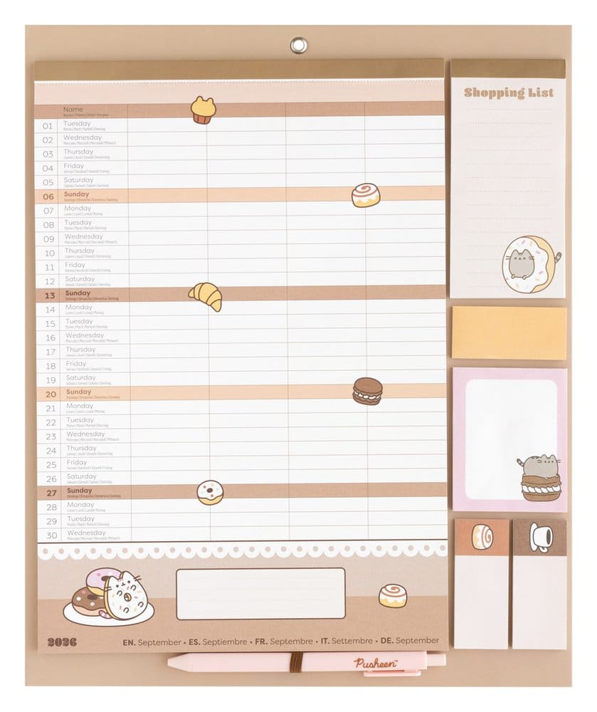 Pusheen Planificador Magnético 2026/27 30 x 35 cm