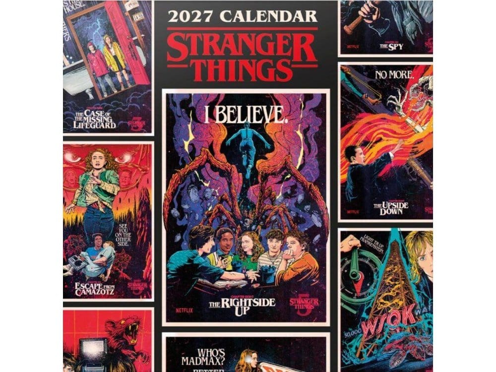 Stranger Things Calendario de pared 2027 30 x 30 cm Frikytopia