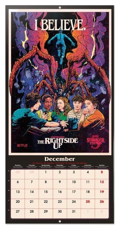 Stranger Things Calendario de pared 2027 30 x 30 cm