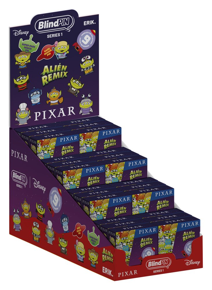 Disney Pixar Toy Story Alien Remix Chapas Serie 1 Display (24) Frikytopia
