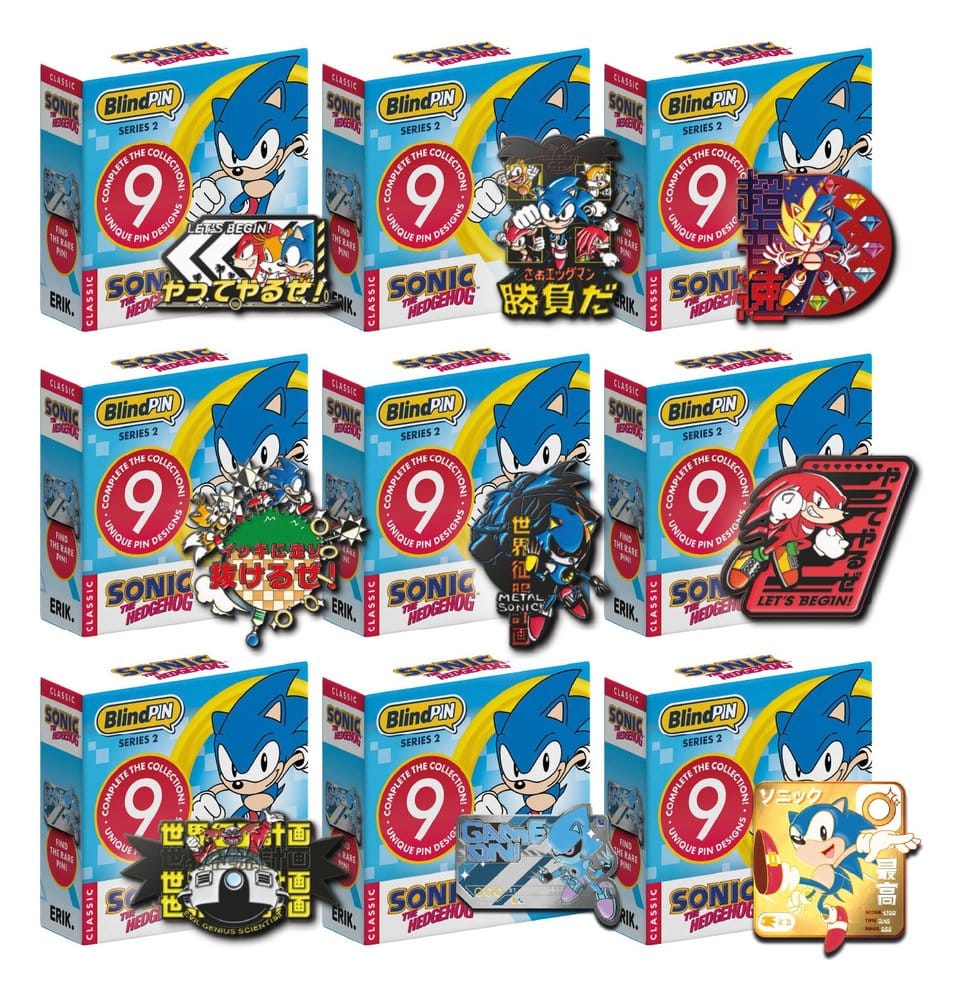 Sonic Mystery Pins Serie 2 Blind Box Expositor (24) Frikytopia