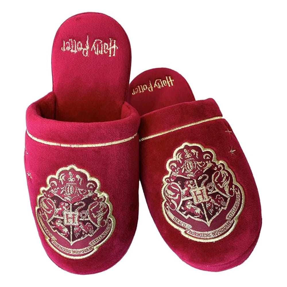 Harry Potter Pantuflas Hogwarts Gold on Burgundy EU 38-41