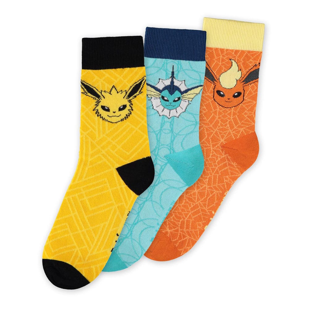 Pokémon Pack de 3 Calcetines Eevee Evolution 39-42