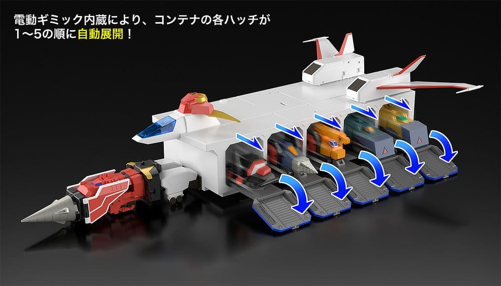 The Brave Express Might Gaine The Gattai Bote de almacenamiento Kaiser Carrier 43 cm