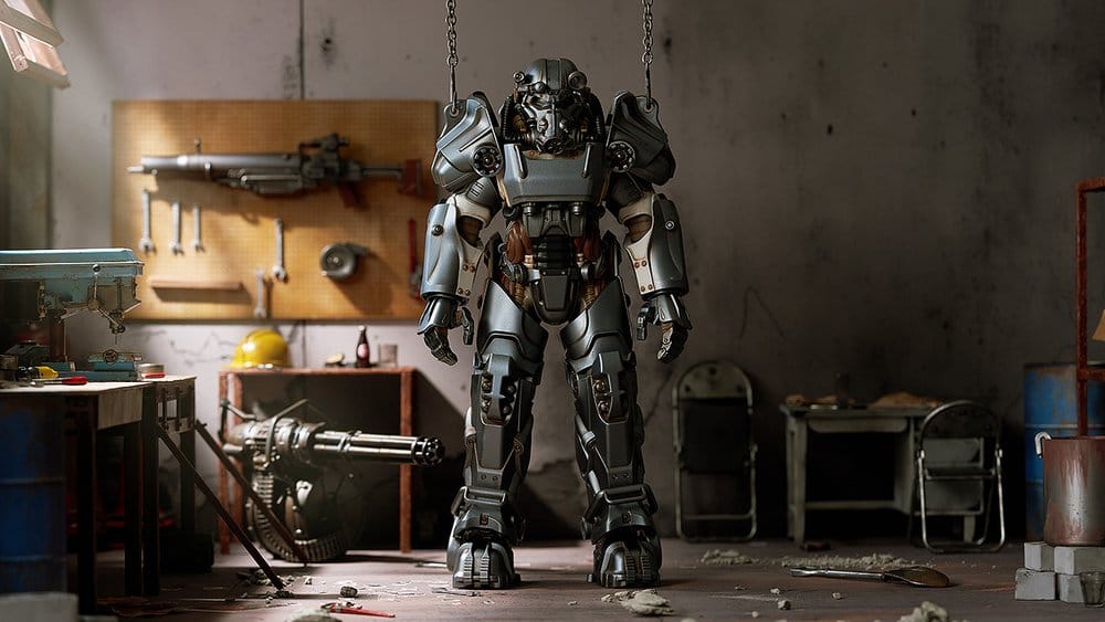 Fallout Maqueta Plastic Model Kit Plamatea T-60 Power Armor 20 cm