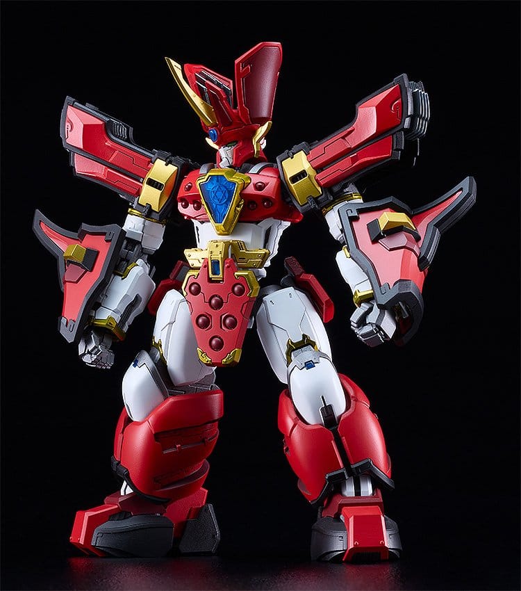 Mado King Granzort Maqueta Plastic Model Kit Moderoid King's Style Granzort Gold Edition 19 cm