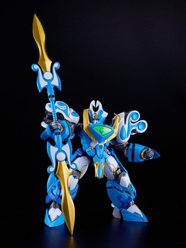 Mado King Granzort Maqueta Plastic Model Kit Moderoid King's Style Aquabeat Gold Edition 18 cm
