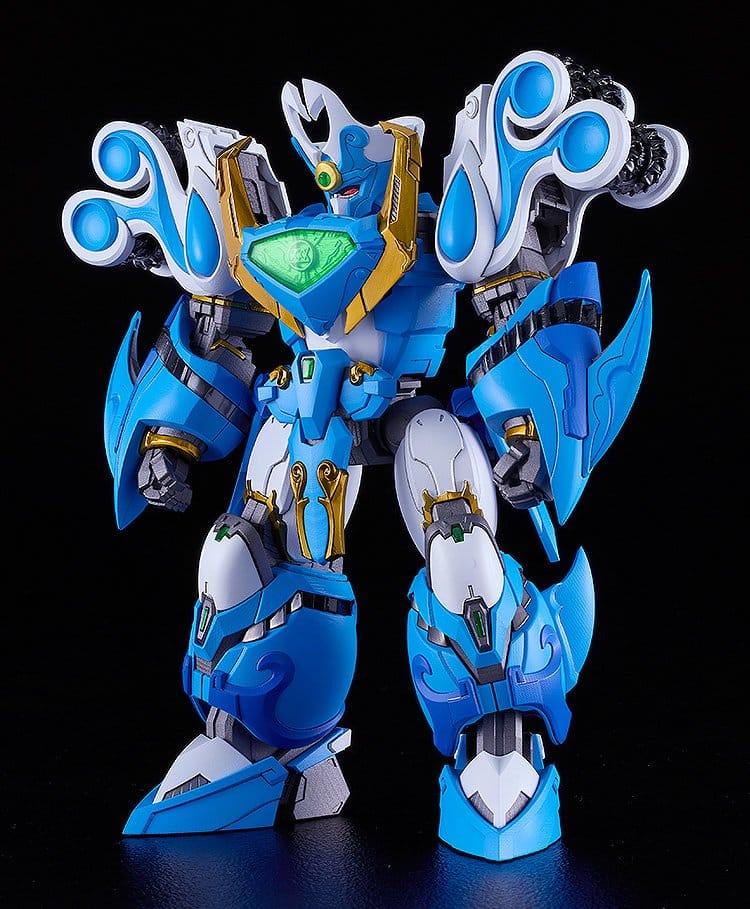 Mado King Granzort Maqueta Plastic Model Kit Moderoid King's Style Aquabeat Gold Edition 18 cm