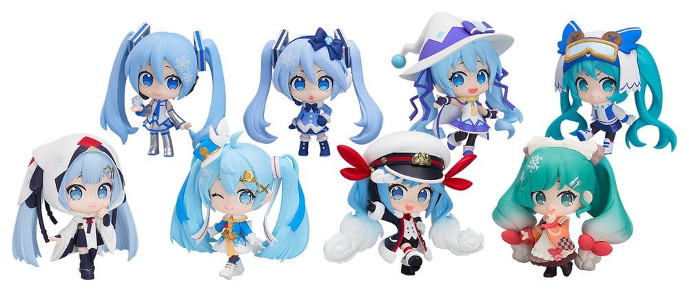 Character Vocal Series 01: Hatsune Miku Figuras Mini 8 cm Snow Miku All Stars Collection Vol. 1 Blind Box Surtido (8) Frikytopia