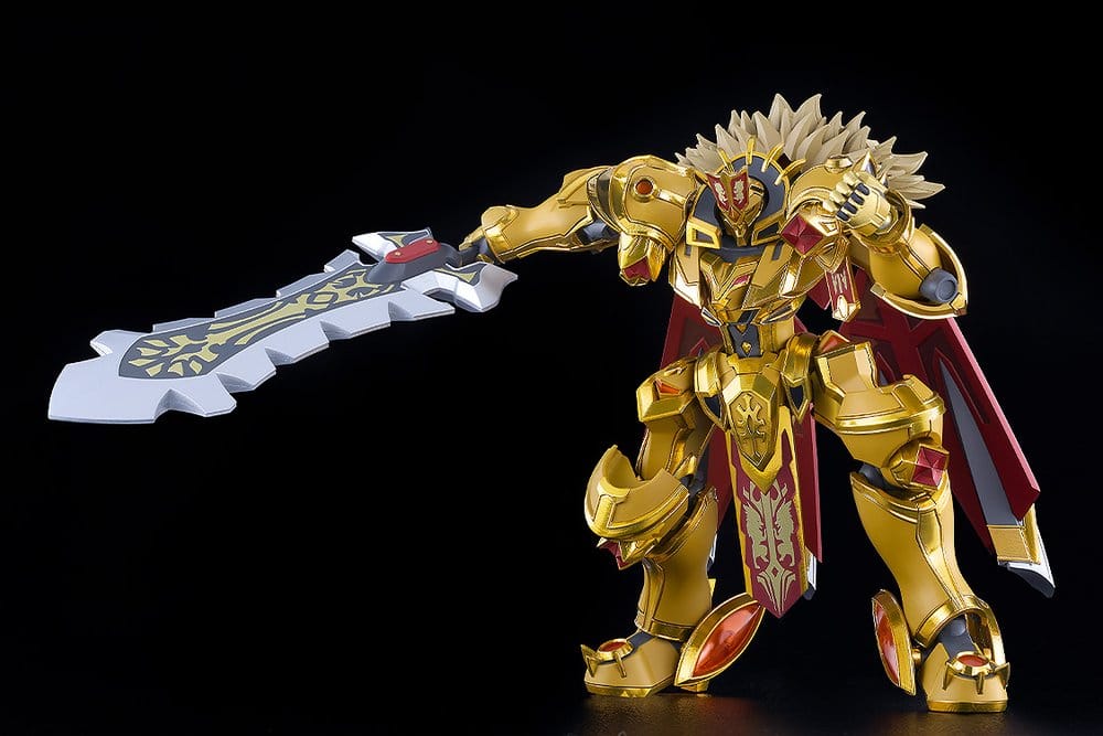 Knight's & Magic Maqueta Plastic Model Kit Moderoid Goldleo: Royal Metallic Ver. 14 cm