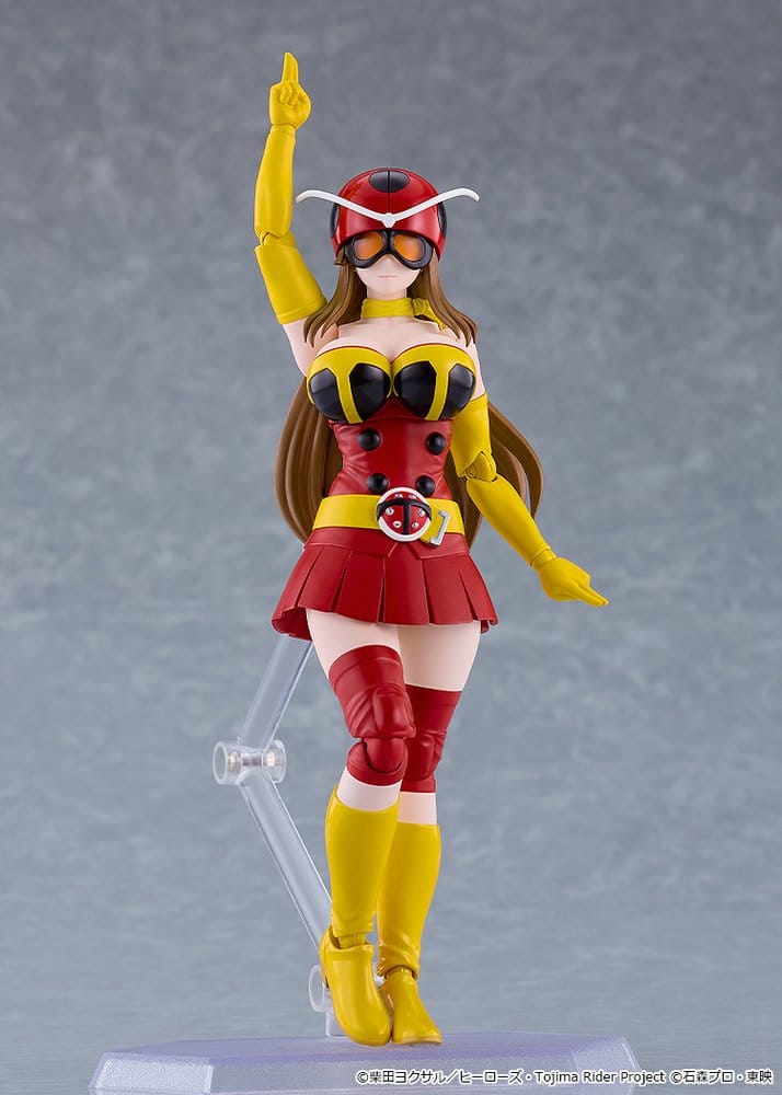 Tojima Wants to Be a Kamen Rider Figma Figura Yuriko Okada (Electro-Wave Human Tackle Ver.) 14 cm