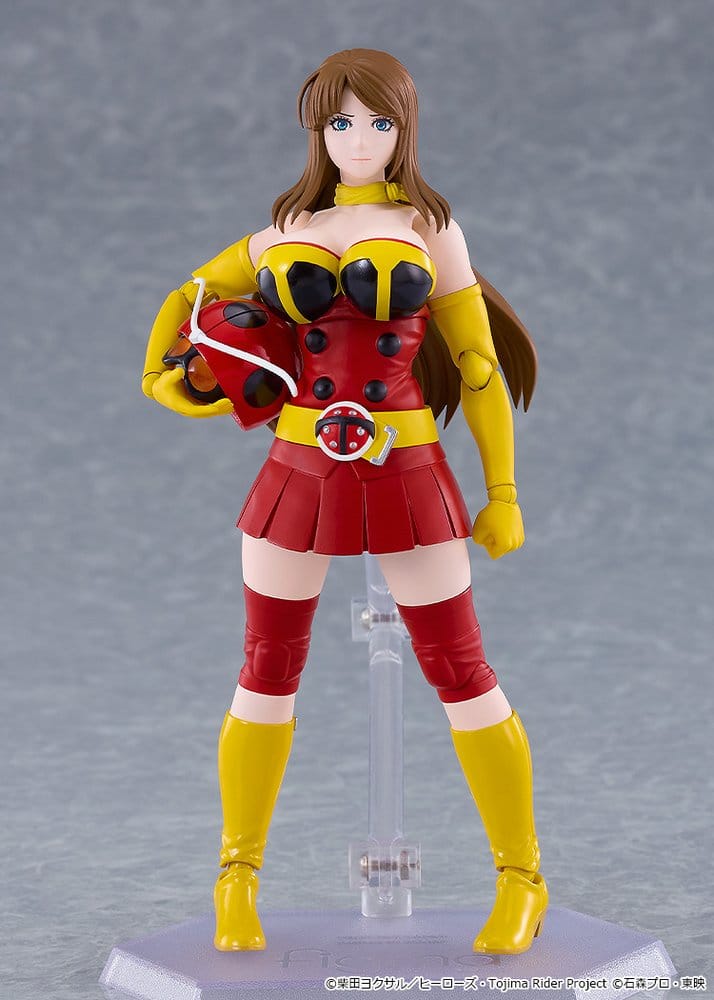 Tojima Wants to Be a Kamen Rider Figma Figura Yuriko Okada (Electro-Wave Human Tackle Ver.) 14 cm