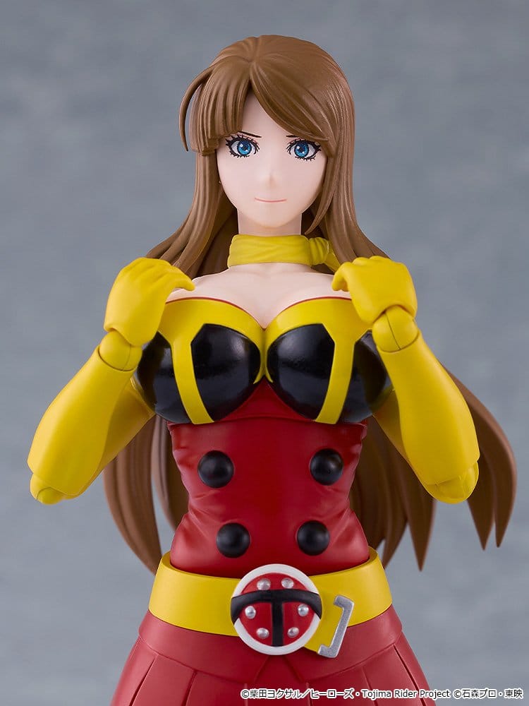 Tojima Wants to Be a Kamen Rider Figma Figura Yuriko Okada (Electro-Wave Human Tackle Ver.) 14 cm