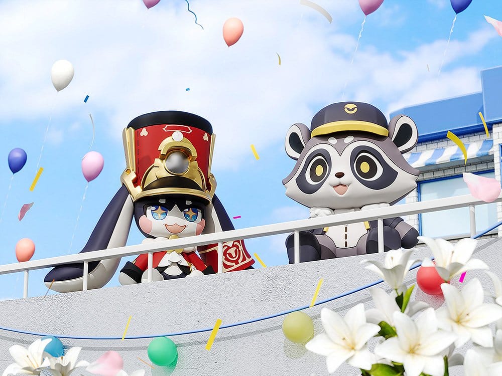 Honkai: Star Rail Huggy Good Smile Figura Mini Baseball Raccoon 7 cm