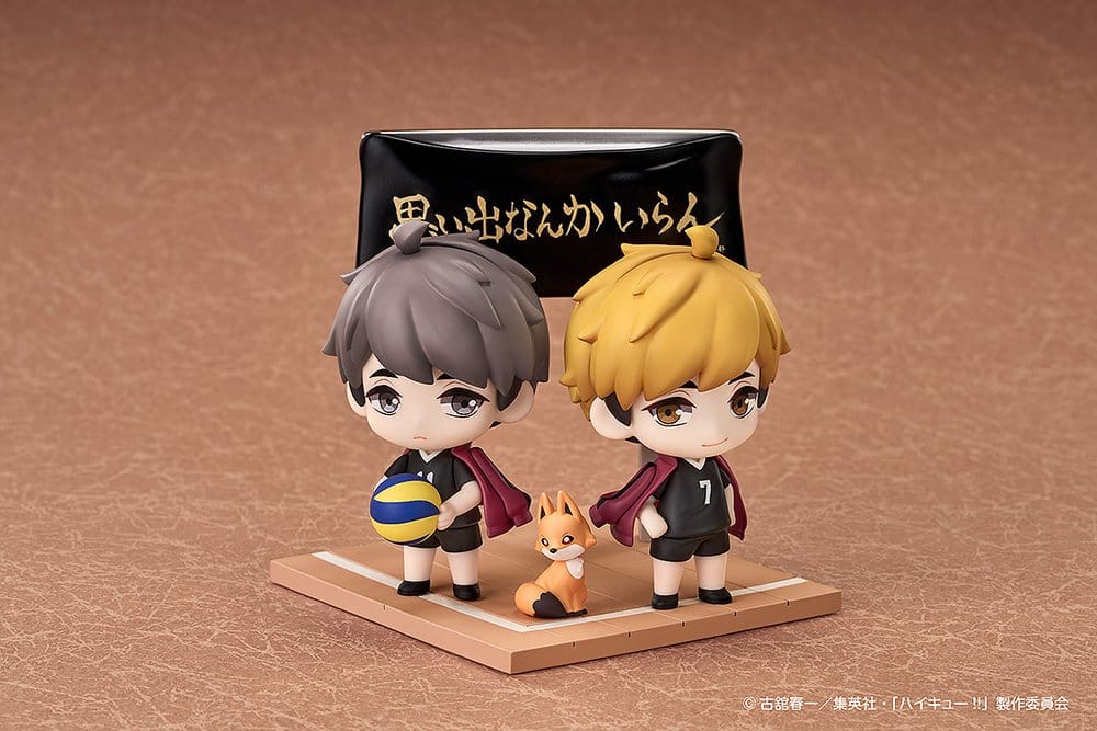 Haikyu!! Qset+ pack de 2 Figuras Mini Atsumu Miya & Osamu Miya 8 cm