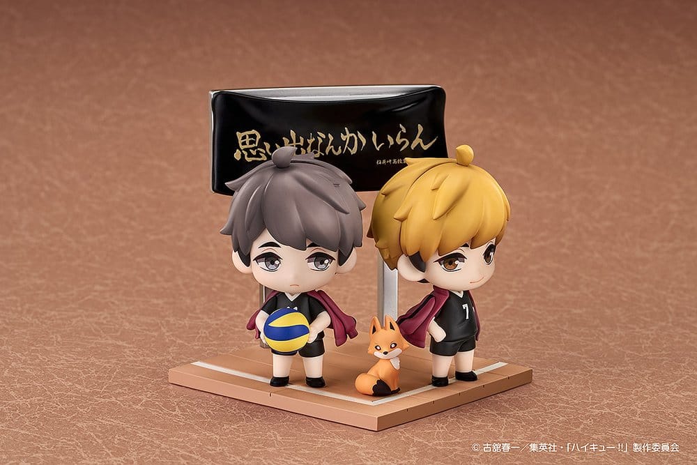 Haikyu!! Qset+ pack de 2 Figuras Mini Atsumu Miya & Osamu Miya 8 cm