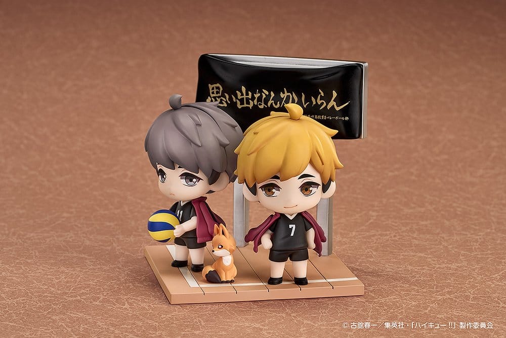Haikyu!! Qset+ pack de 2 Figuras Mini Atsumu Miya & Osamu Miya 8 cm