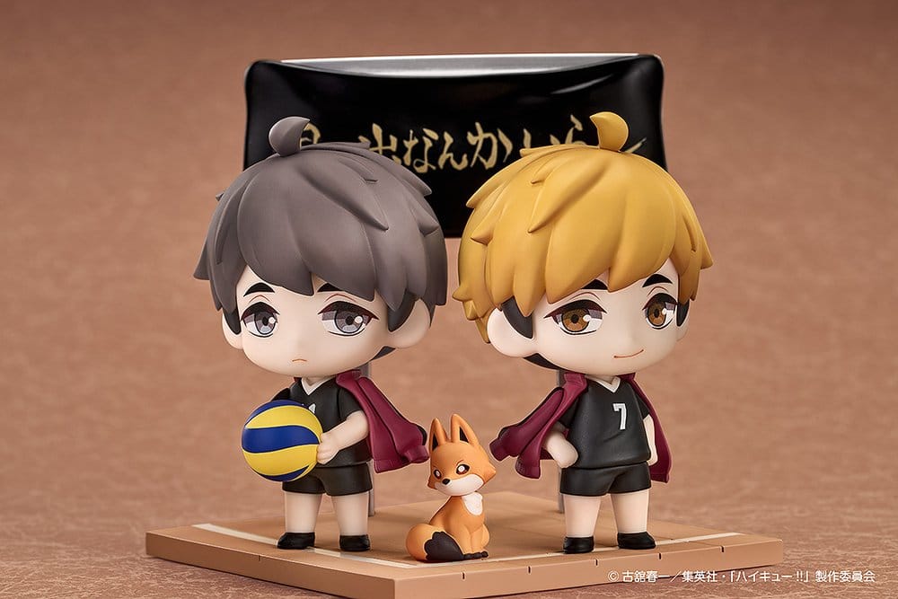 Haikyu!! Qset+ pack de 2 Figuras Mini Atsumu Miya & Osamu Miya 8 cm