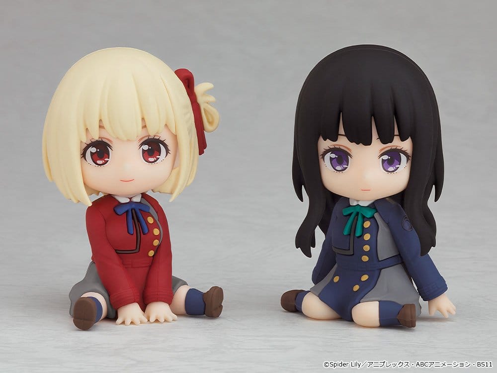 Lycoris Recoil mascotas goma Nendoroid Plus Chisato Nishikigi 7 cm