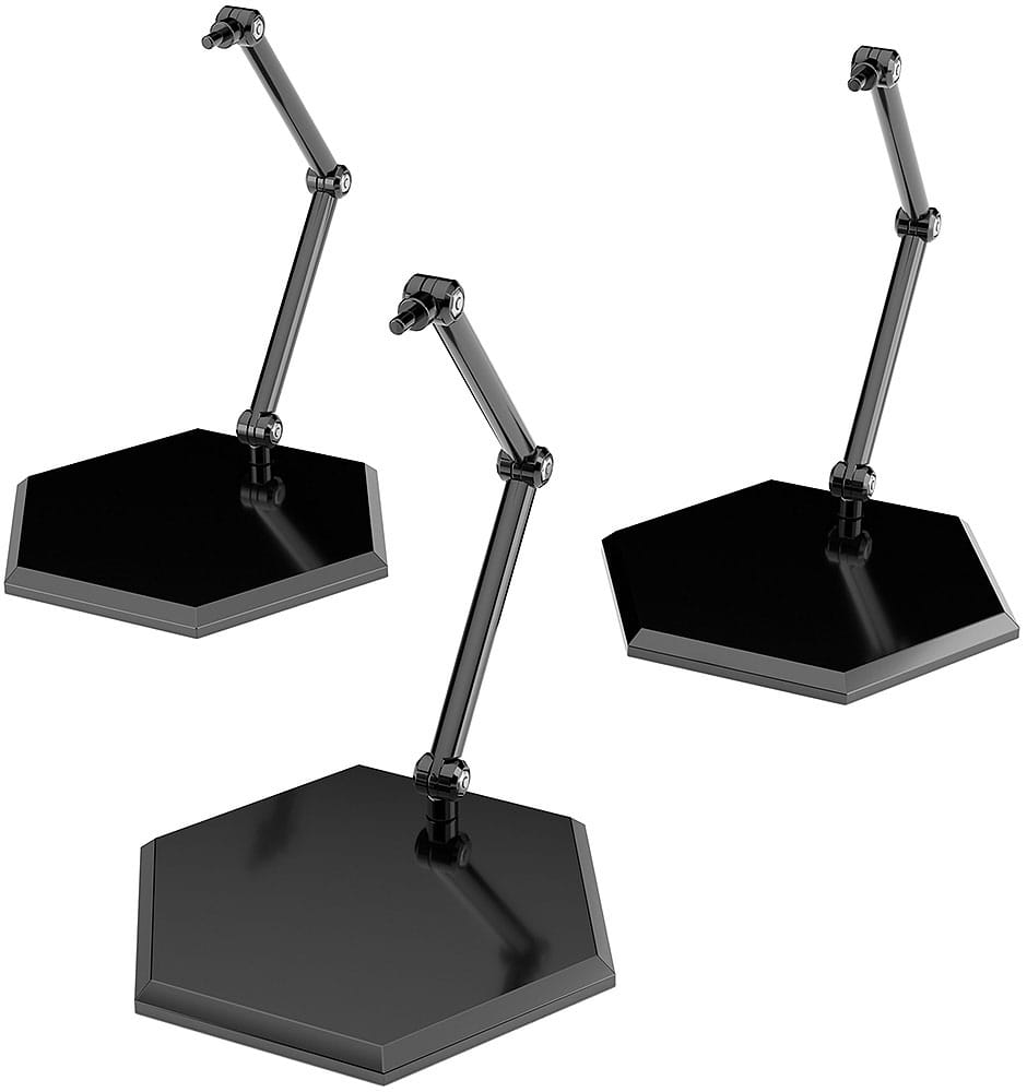 The Simple Stand Mini Nendoroid More Pack de 3 Caballetes para Mini Figuras Black Hex Type