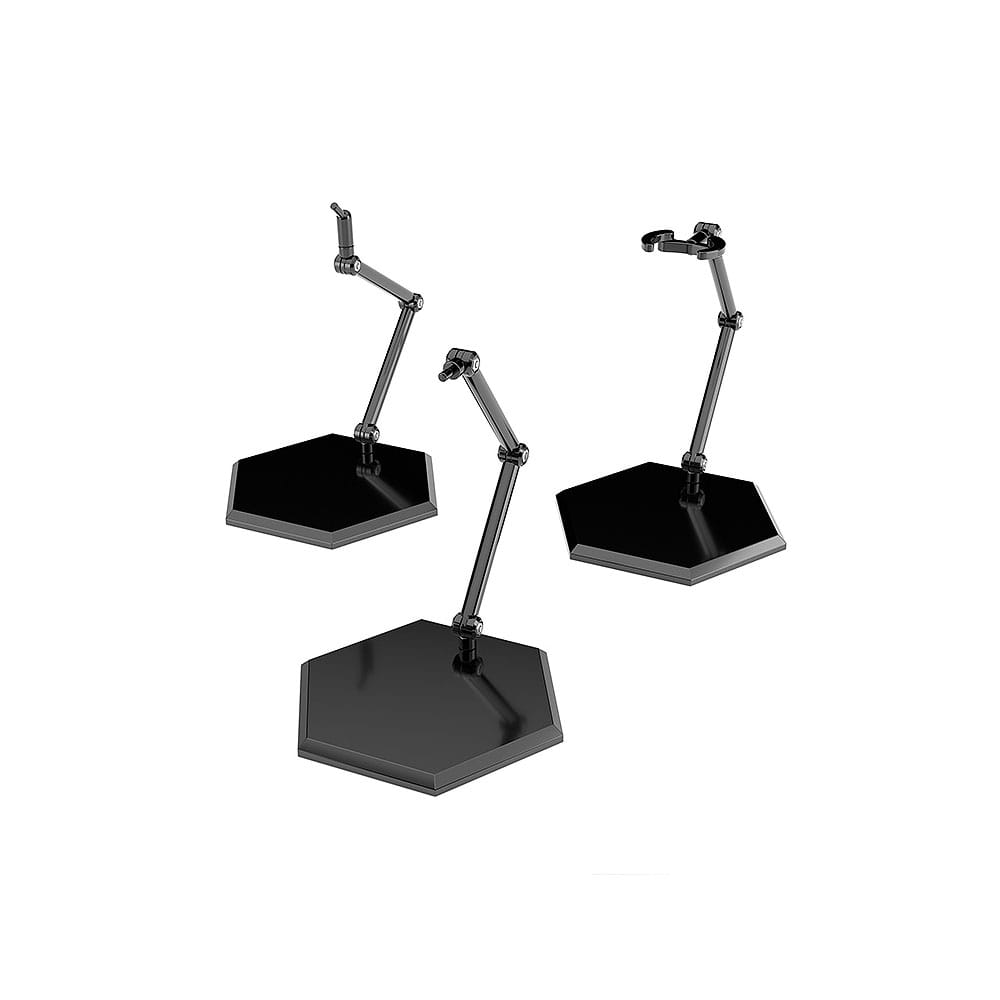 The Simple Stand Mini Nendoroid More Pack de 3 Caballetes para Mini Figuras Black Hex Type