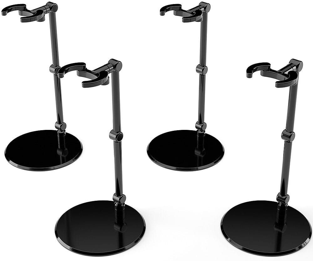 The Simple Stand Mini Nendoroid More Pack de 4 Caballetes para Mini Figuras mini Black Frikytopia