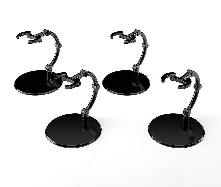 The Simple Stand Mini Nendoroid More Pack de 4 Caballetes para Mini Figuras mini Black