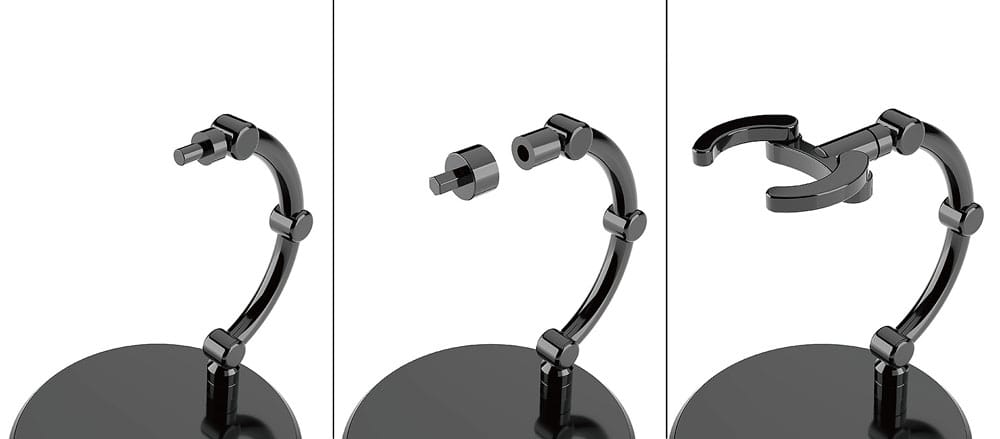 The Simple Stand Mini Nendoroid More Pack de 4 Caballetes para Mini Figuras mini Black