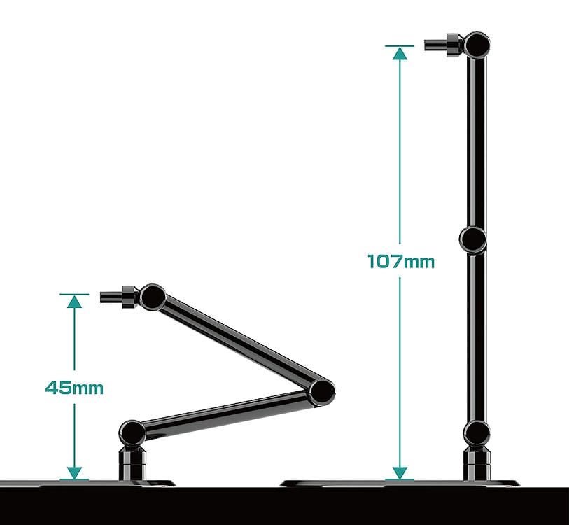 The Simple Stand Mini Nendoroid More Pack de 4 Caballetes para Mini Figuras mini Black