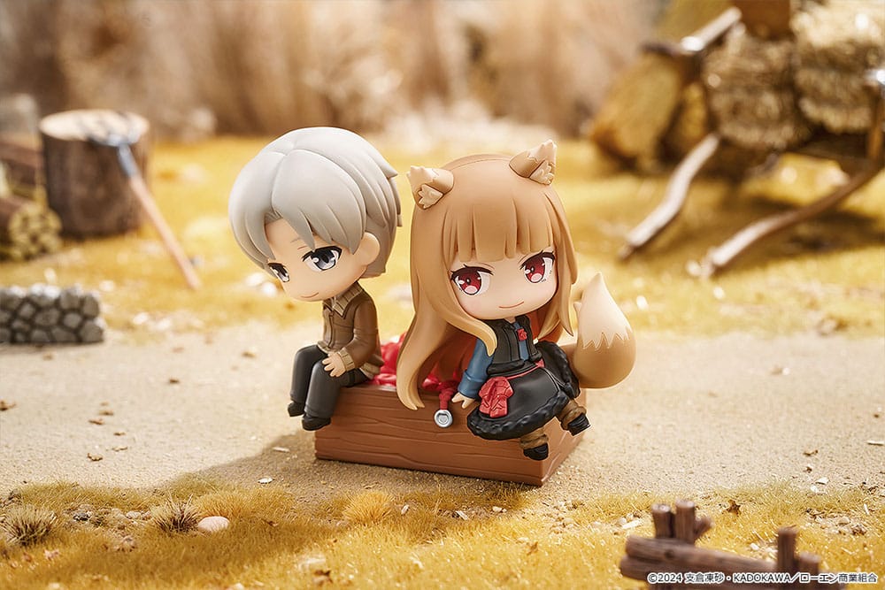 Spice and Wolf: Merchant Meets the Wise Wolf Figura mini Memory mini Lawrence & Holo 8 cm