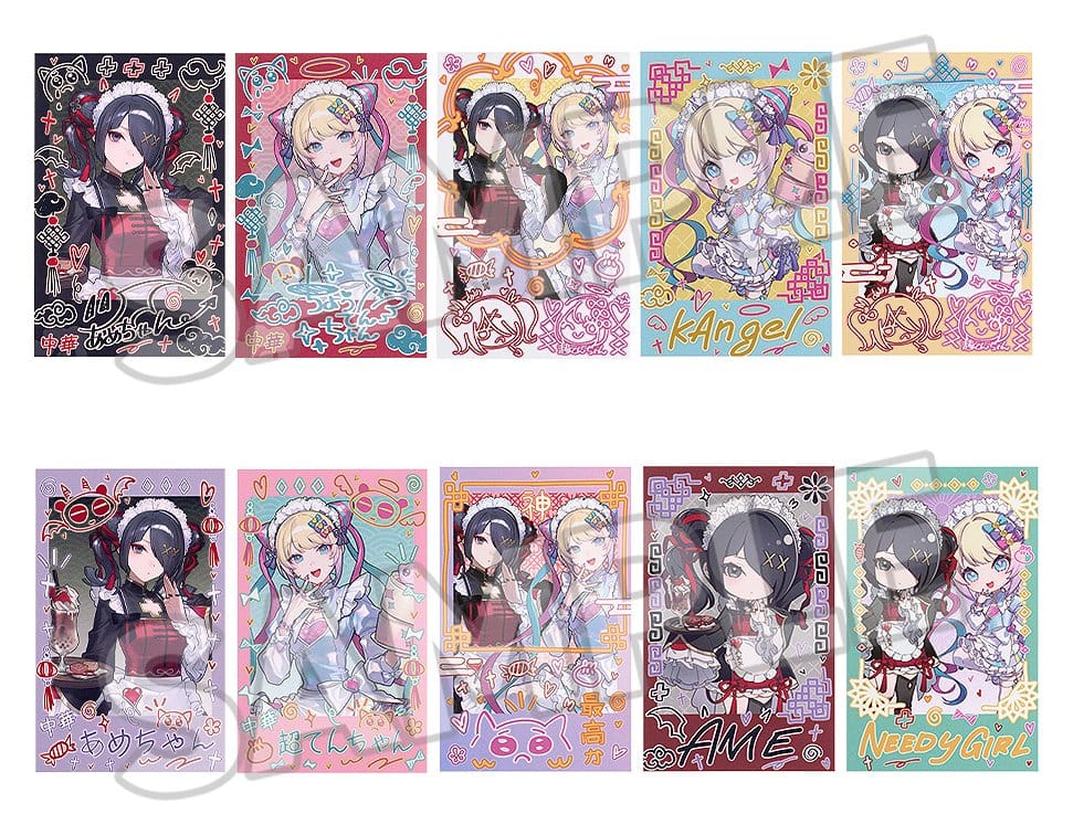 Needy Streamer Overload Needy Streamer Chinese Restaurant Series Cartas Coleccionables Collectible Instant Photo-Style 5 x 9 cm Blind Box Surtido (10)
