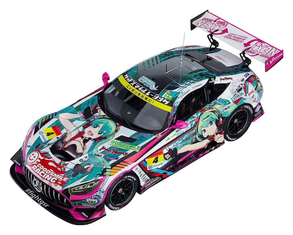 Hatsune Miku GT Project Vehículo 1/18 Good Smile Hatsune Miku AMG 2020 SUPER GT Okayama Test Ver. 26 cm Frikytopia