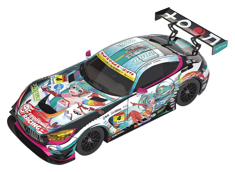 Hatsune Miku GT Project Vehículo 1/64 Good Smile Hatsune Miku AMG 2016 Super GT Ver. 7 cm Frikytopia