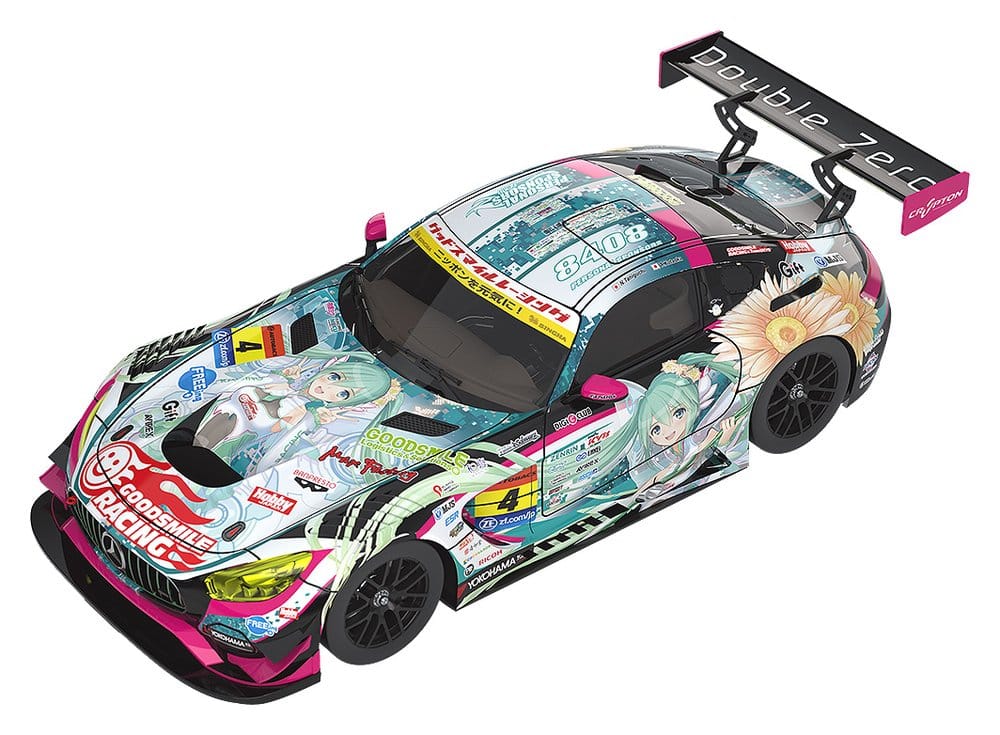Hatsune Miku GT Project Vehículo 1/64 Good Smile Hatsune Miku AMG 2017 Super GT Ver. 7 cm