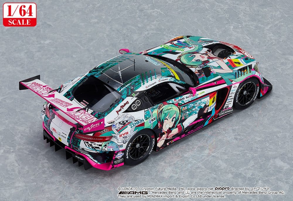 Hatsune Miku GT Project Vehículo 1/64 Hatsune Miku AMG 2020 SUPER GT Ver. 7 cm