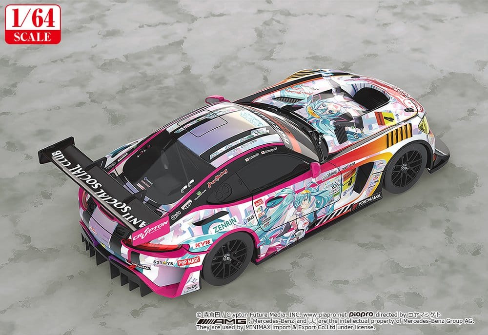Hatsune Miku GT Project Vehículo 1/64 Hatsune Miku AMG 2021 SUPER GT Round 5 Ver. 7 cm