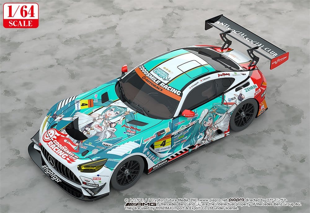 Hatsune Miku GT Project Vehículo 1/64 AMG 2023 Season Opening Ver. 7 cm