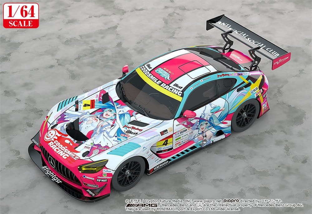 Hatsune Miku GT Project Vehículo 1/64 AMG 2024 Season Opening Ver. 7 cm