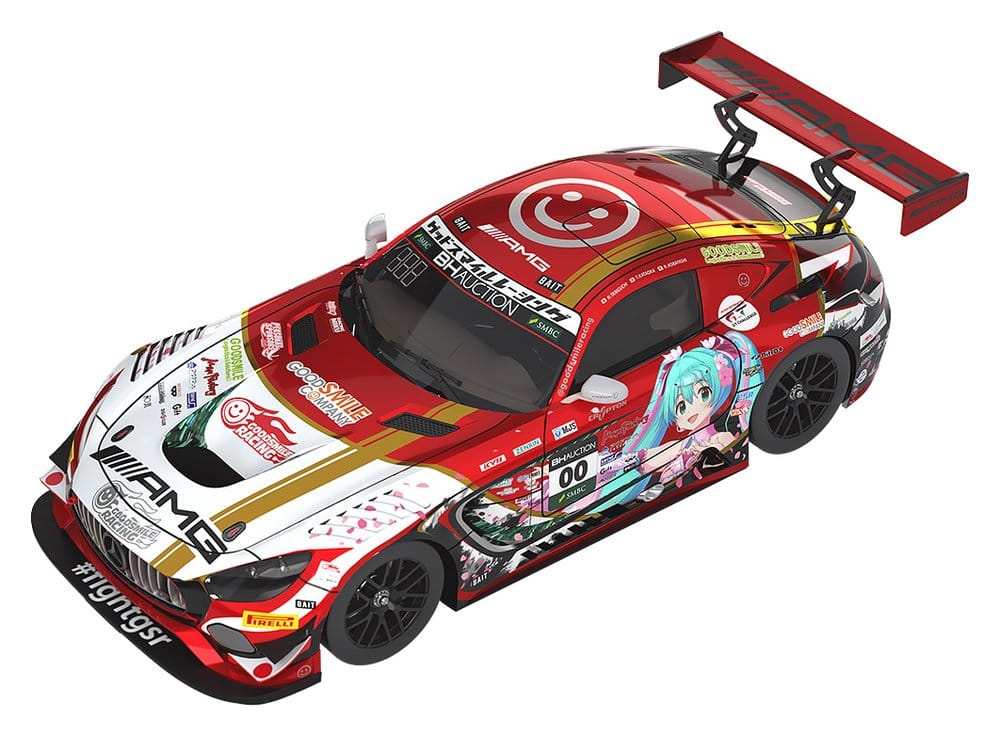 Hatsune Miku GT Project Vehículo 1/64 Mercedes-AMG Team Good Smile 2019 Suzuka 10 Hours Ver. 7 cm