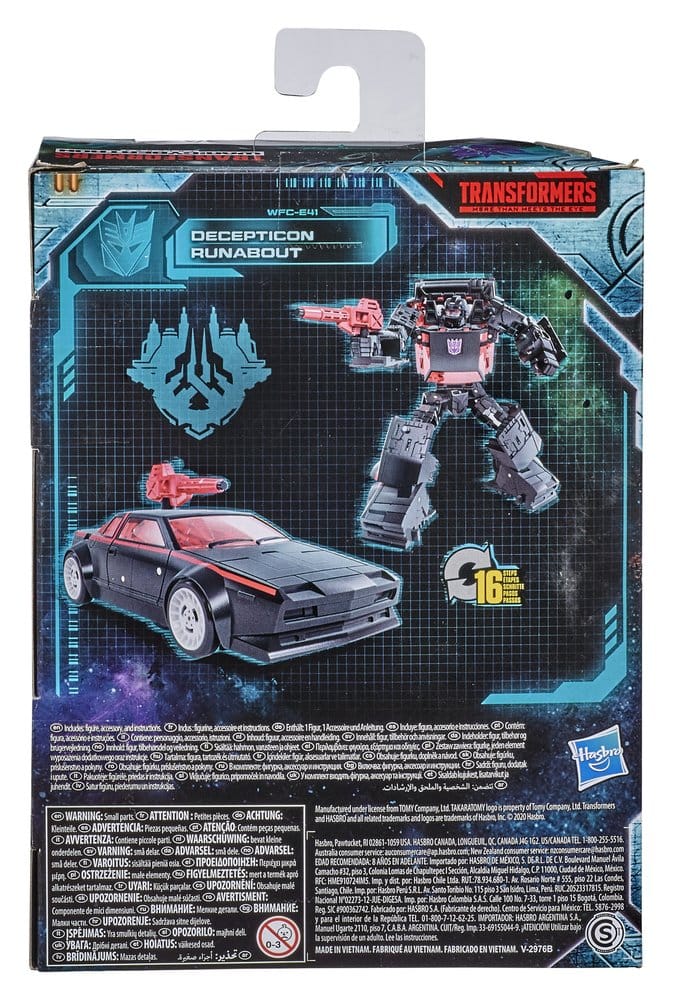 Transformers Generations War for Cybertron: Earthrise Deluxe Class Figura Decepticon Runabout WFC-E41 14 cm