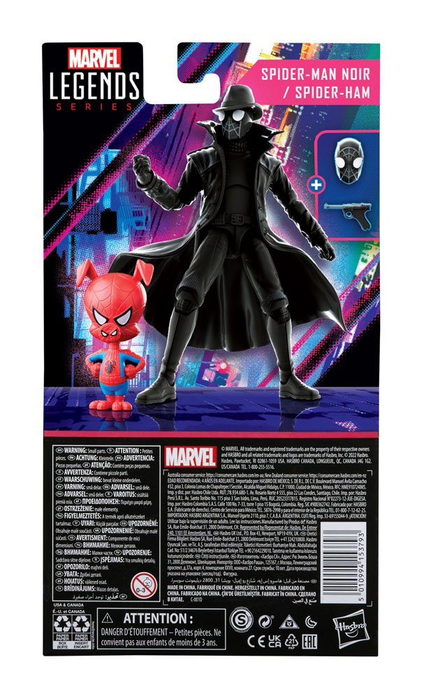 Spider-Man: Un nuevo universo Marvel Legends Pack de 2 Figuras 2022 Spider-Man Noir & Spider-Ham 15 cm