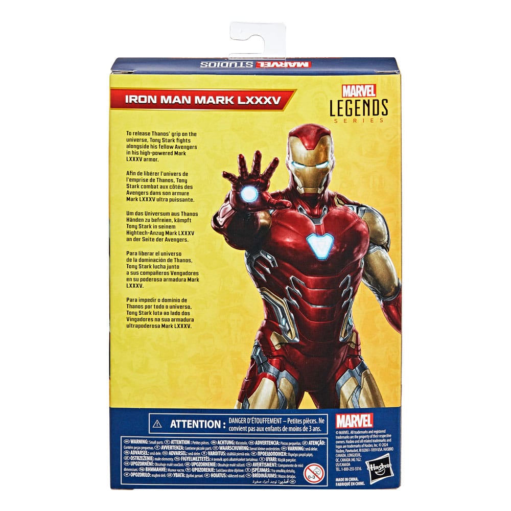 Figura hasbro marvel legends series iron man mark lxxxv