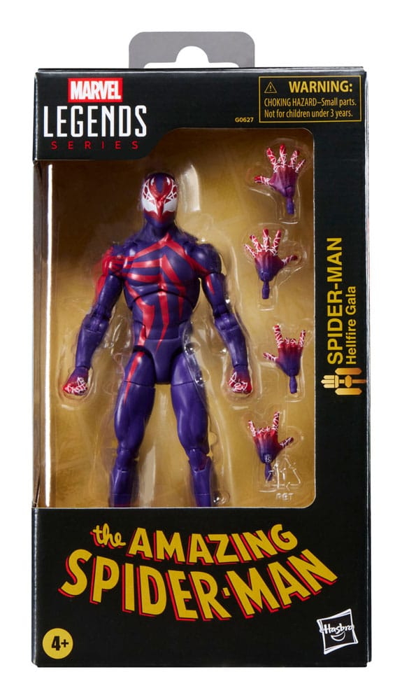 Figura hasbro marvel legends series the amazing spider - man hellfire gala